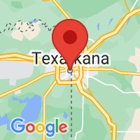 Map of Texarkana, TX US